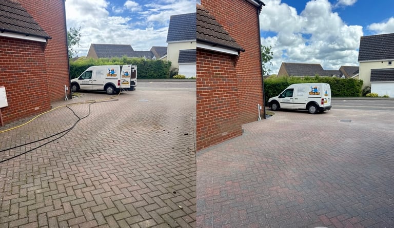 Driveway transformation Dunmow